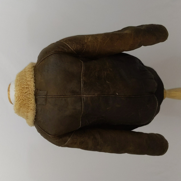 Schott NYC B-6 Type Sheepskin Flight Leather Jacket - Picture 3 of 7